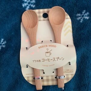 Coffee Spoon Set - Natural Tan